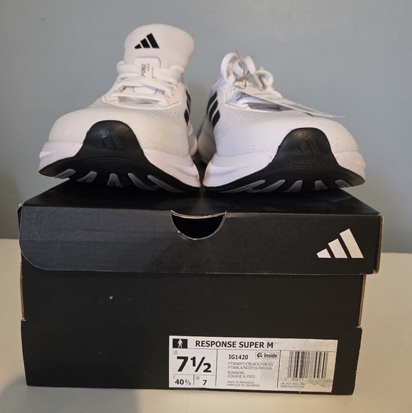 🆕️ Adidas Men's White Response Super M Running Sneakers Size 7.5 - Picture 9 of 10